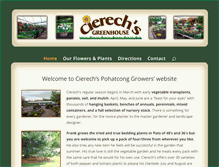 Tablet Screenshot of cierechgreenhouse.com